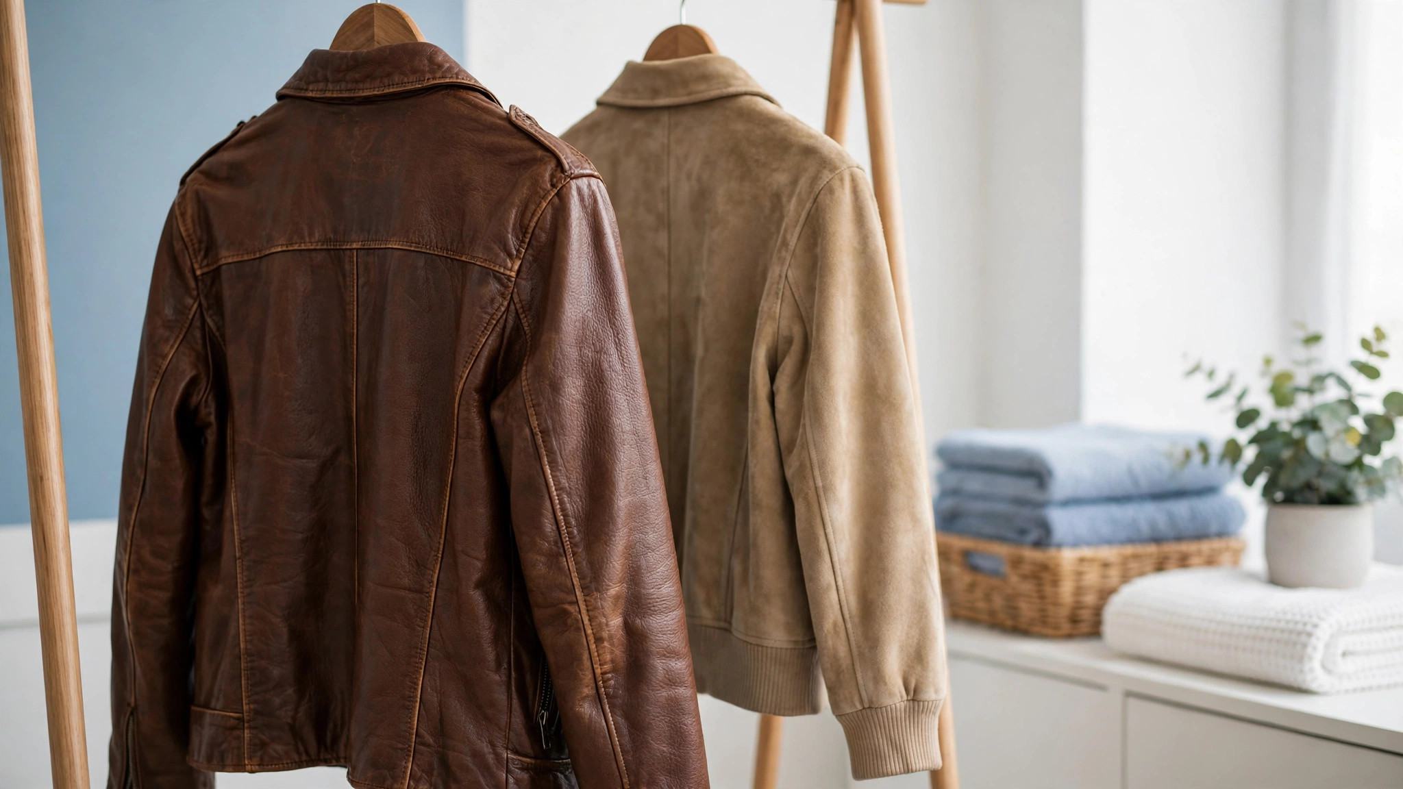 Leather and suede jackets cleaned by WaterStone Cleaners
