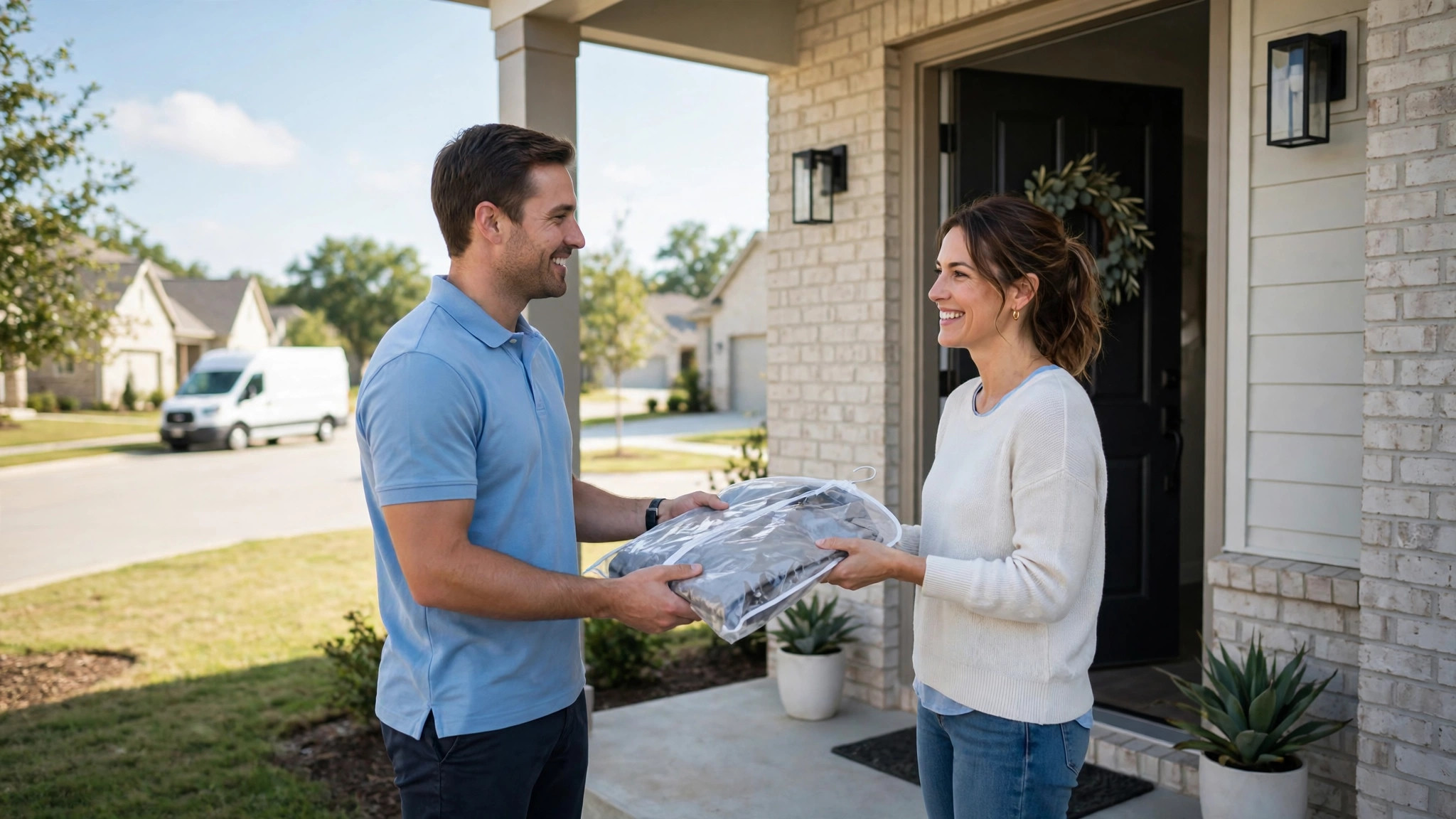 WaterStone Cleaners free pickup and delivery in Owasso, Oklahoma